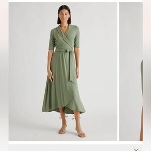 Quince M Sage green dress